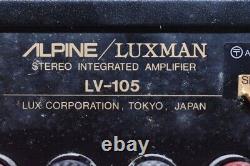 Luxman LV-105 Hybrid Tube Mosfet Integrated Amplifier F/S from JAPAN Junk