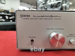Luxman LXV-OT7 Hybrid Tube Preamp 5W+5W Phono Equalizer Tested & Working Japan