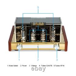 MC-84L Stereo Vacuum Tube Push-Pull Integrated Amplifier, Output Power12Wx2, Tubes