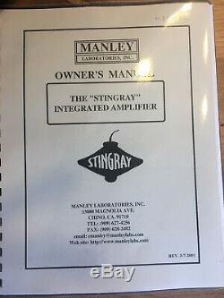 Manley Stingray Stereo Tube Amp