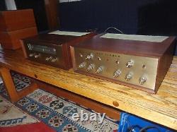 Matched Fisher KX-200 Stereo Master Tube Amplifier & KX-60 Tuner Updated