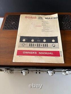 Mcintosh MA230 tube/transistor pre integrated amplifier