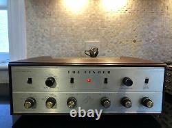 Mint 1962 Fisher Kx-200 Stereo Tube Integrated Amplifier Orig Manuals & Cabinet