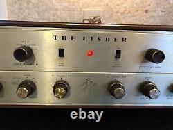 Mint 1962 Fisher Kx-200 Stereo Tube Integrated Amplifier Orig Manuals & Cabinet