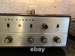 Mint 1962 Fisher Kx-200 Stereo Tube Integrated Amplifier Orig Manuals & Cabinet