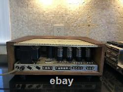 Mint 1962 Fisher Kx-200 Stereo Tube Integrated Amplifier Orig Manuals & Cabinet