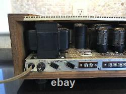 Mint 1962 Fisher Kx-200 Stereo Tube Integrated Amplifier Orig Manuals & Cabinet