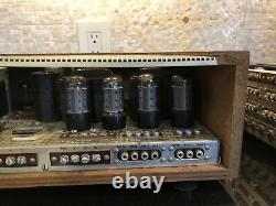 Mint 1962 Fisher Kx-200 Stereo Tube Integrated Amplifier Orig Manuals & Cabinet