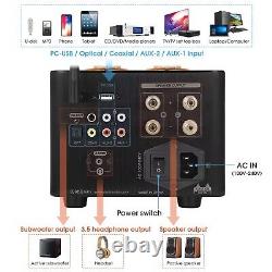 Nobsound B100 Bluetooth Tube Amplifier USB DAC COA/OPT Audio Integrated Amp 25W