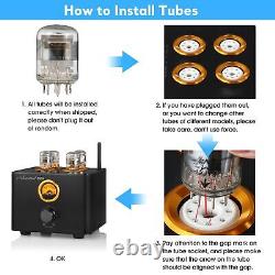 Nobsound B100 Bluetooth Tube Amplifier USB DAC COA/OPT Audio Integrated Amp 25W