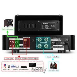 Nobsound Hybrid Tube Bluetooth Power Amplifier USB/OPT/COAX Stereo Subwoofer Amp