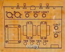 Olson 7189 32 Watt 12ax7 Triode Tube Phono MIX Tape Preamplifier Power Amplifier