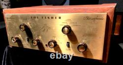 Original FISHER X-101 STEREO TUBE AMP (THE 101) 68th unit made-PRO SERVICED