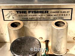 Original FISHER X-101 STEREO TUBE AMP (THE 101) 68th unit made-PRO SERVICED