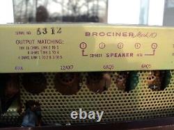 Pair Of Brociner Mk10 Mk 10 Integrated Tube Amplifiers (extremely Rare)