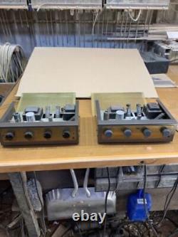 Pair of Eico HF-12 Vintage Integrated Tube Amplifier for Parts/Restoration Only