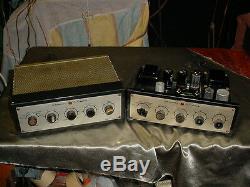 Pair of Grommes 56PG 56-PG Integrated Amplifiers 6V6 output & 12AX7 preamp tubes