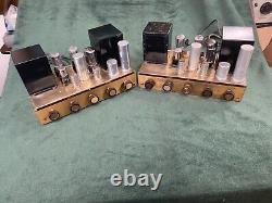 Pair of Pilotone Amplifiers AA-905 AA905 Pilot KT66 Output Tube Integrated Amps