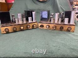 Pair of Pilotone Amplifiers AA-905 AA905 Pilot KT66 Output Tube Integrated Amps