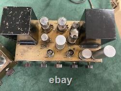 Pair of Pilotone Amplifiers AA-905 AA905 Pilot KT66 Output Tube Integrated Amps
