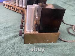 Pair of Pilotone Amplifiers AA-905 AA905 Pilot KT66 Output Tube Integrated Amps
