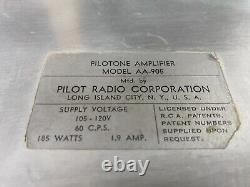 Pair of Pilotone Amplifiers AA-905 AA905 Pilot KT66 Output Tube Integrated Amps
