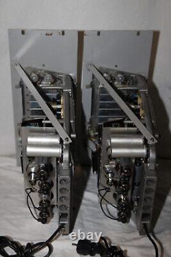 Philips mono tube / valve amplifier pair EL6425 with EL36 ECC83 in 19'' mounts