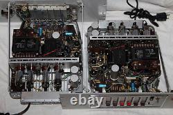 Philips mono tube / valve amplifier pair EL6425 with EL36 ECC83 in 19'' mounts