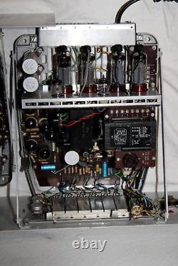 Philips mono tube / valve amplifier pair EL6425 with EL36 ECC83 in 19'' mounts