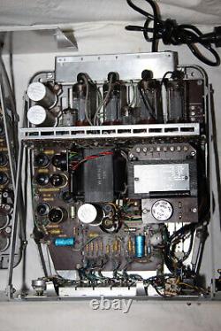 Philips mono tube / valve amplifier pair EL6425 with EL36 ECC83 in 19'' mounts