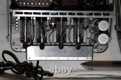 Philips mono tube / valve amplifier pair EL6425 with EL36 ECC83 in 19'' mounts