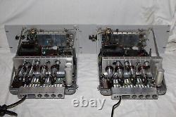 Philips mono tube / valve amplifier pair EL6425 with EL36 ECC83 in 19'' mounts