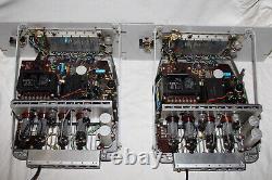 Philips mono tube / valve amplifier pair EL6425 with EL36 ECC83 in 19'' mounts