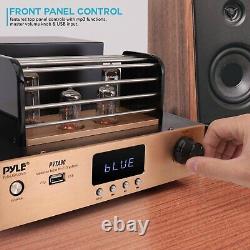 Pyle 1000W Home Audio Desktop Stereo Vacuum Hi-Fi Power Amplifier Receiver