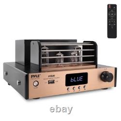 Pyle Bluetooth Tube Amplifier Stereo Receiver, 1000W Stereo with 4 Vacuum Tubes