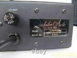 QUICKSILVER AUDIO LINE PREAMP Control Amplifier (tube type) Silver
