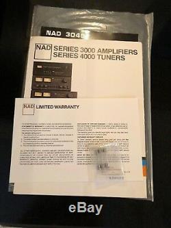 RARE NAD 3045 Stereo Tube Like Amplifier 1978-1981 Original box & Manual