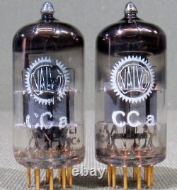 Rare Matched Pair Valvo CCa White Label, Gold Pin Preamp Tubes FREE Shipping