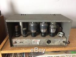Rare Vintage Lafayette 417 6L6 Tube Amplifier 1939 1940 Western Electric Caps