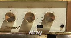 Rare Vintage Sherwood Model S-1000 II Tube Amplifier Untested Tubes Light Up