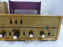 Realistic SAF-24B Tube Integrated Amplifier & Realistic TM 8 Tube Tuner WORK