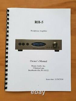 Rogue Audio RH-5 Headphone Amplifier SUPERB Mazda 12AU7 NOS Tube Upgrade