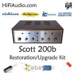 Scott 200B tube amp amplifier restoration repair service rebuild kit capacitor
