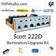 Scott 222d Tube Amplifier Restoration Repair Service Rebuild Kit Fix Capacitor