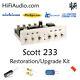 Scott 233 Tube Amp Amplifier Restoration Repair Service Rebuild Kit Capacitor