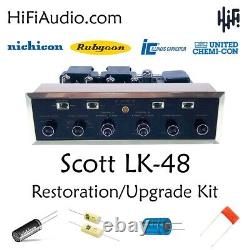 Scott LK48-A tube amplifier restoration repair service rebuild kit fix capacitor
