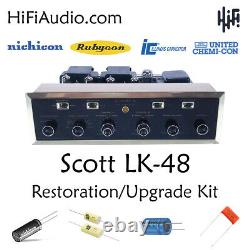 Scott LK48-B tube amplifier restoration repair service rebuild kit fix capacitor