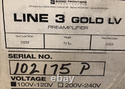 Sonic Frontiers Line 3 Gold LV PreAmplifier Tube Pre-Amplifier Remote Open Box