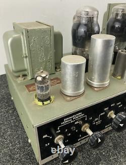 Stromberg Carlson Custom 400 Integrated Amplifier Tube Amp With Tubes