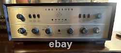 The FISHER X-202-B TUBE INTEGRATED STEREO Master Control AMPLIFIER & CASE 7591